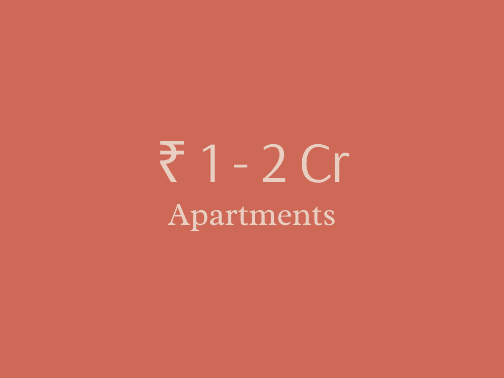 Apartments between 1-2Cr